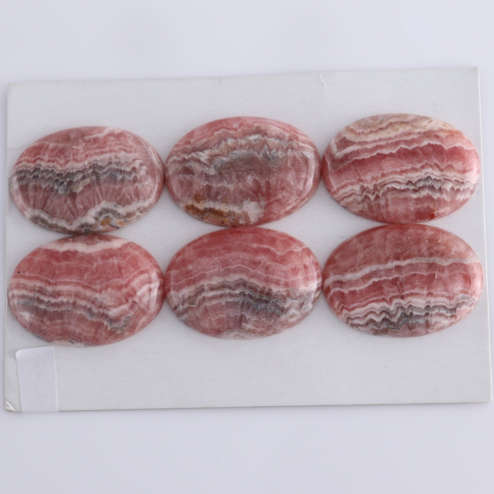 Rhodocrosite Cabs Set of 6 - Expert Wholesale and Supplier of Wholesale Crystals & Bulk Gemstones, ["Cabs","Rhodochrosite"]