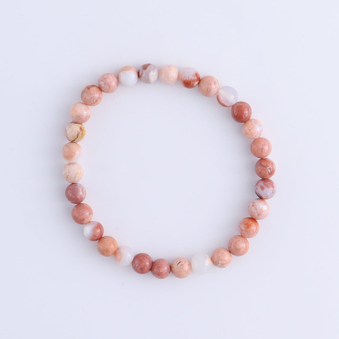 One Cotton Candy Agate 5 - 6 mm Bracelet
