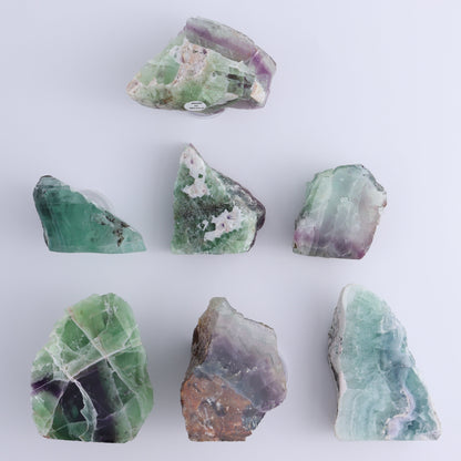 Fluorite Face Polished Set of 7 - Expert Wholesale and Supplier of Wholesale Crystals & Bulk Gemstones, ["Face Polished","Fluorite","Mexico"]