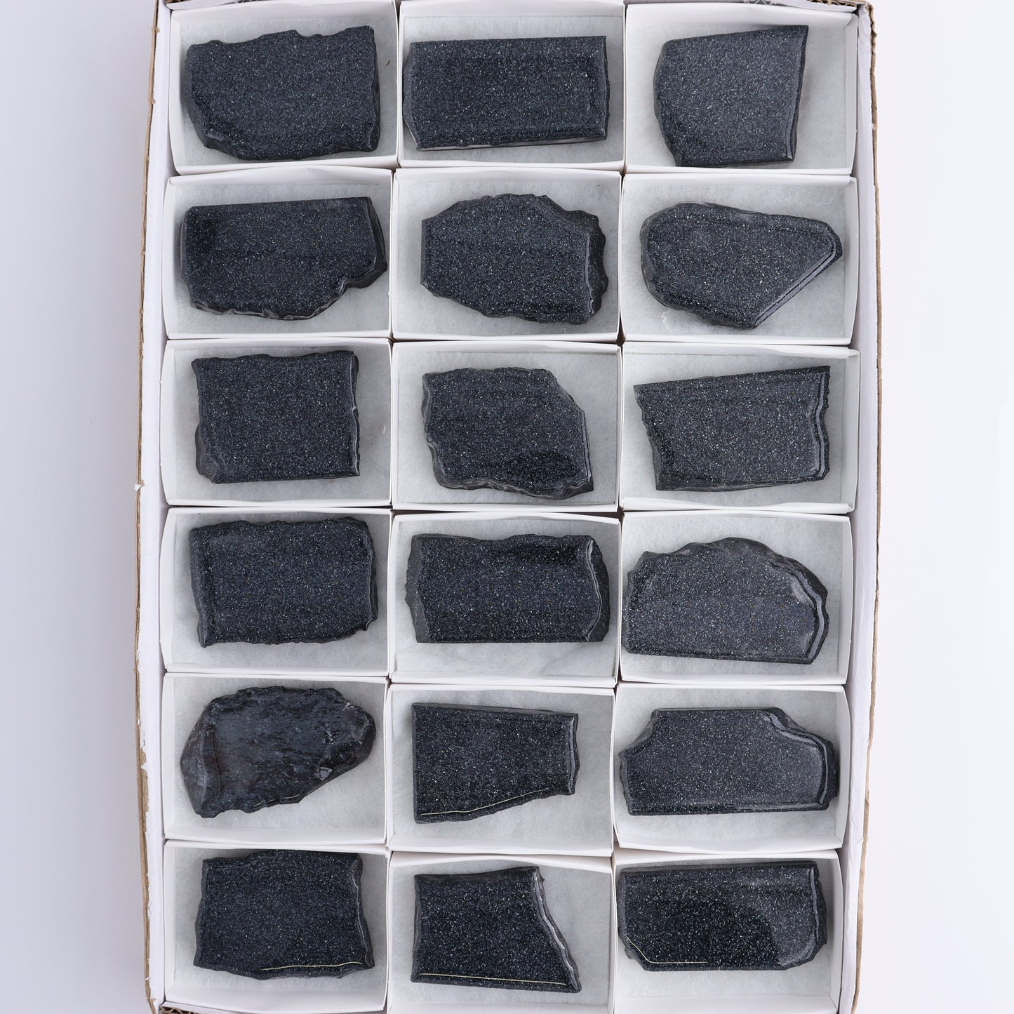Specularite Flat of 18 - Expert Wholesale and Supplier of Wholesale Crystals & Bulk Gemstones, ["flat","Flats","Specularite","United States"]
