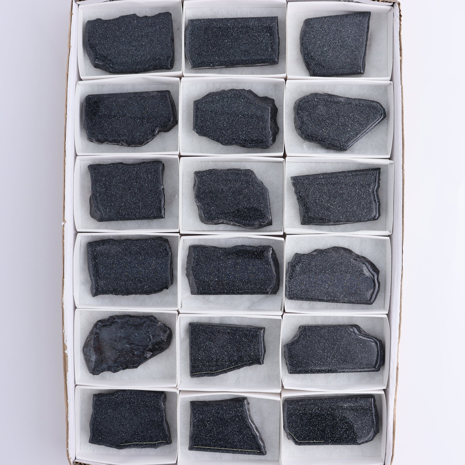 Specularite Flat of 18 - Expert Wholesale and Supplier of Wholesale Crystals & Bulk Gemstones, ["flat","Flats","Specularite","United States"]