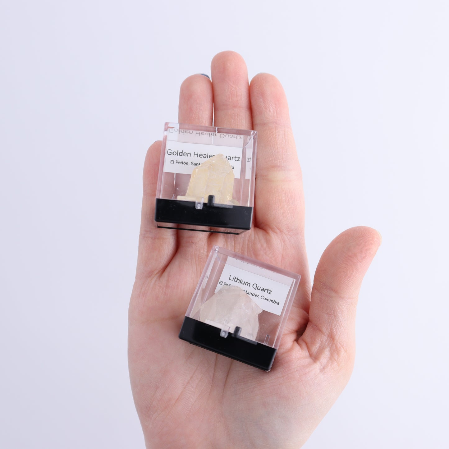 Golden Healer Quartz and Lithium Quartz Thumbnails Flat - Expert Wholesale and Supplier of Wholesale Crystals & Bulk Gemstones, ["close_70","Columbia","Golden Healer","Lithium Quartz","Quartz"]