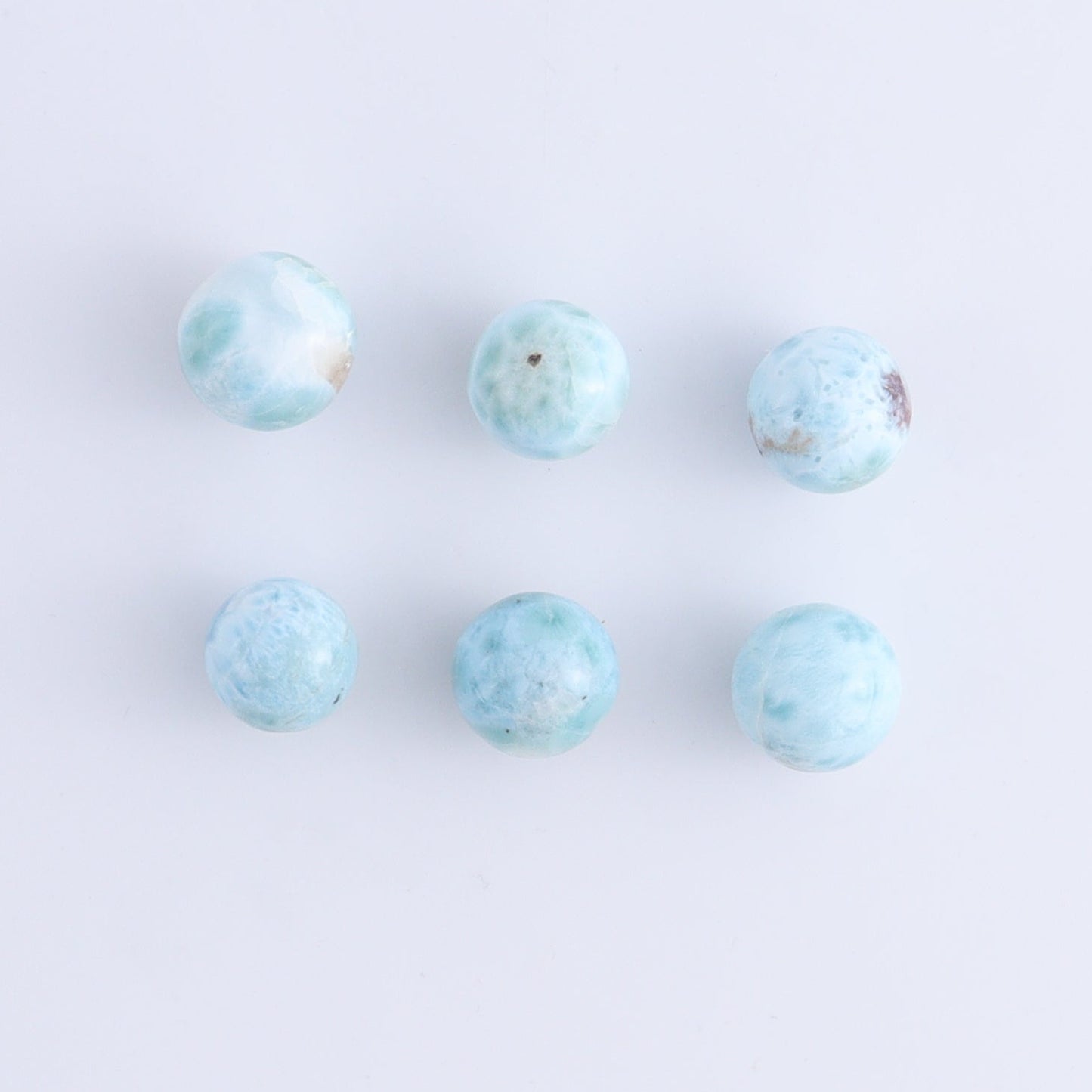 Larmiar Spheres Set of 12 - Expert Wholesale and Supplier of Wholesale Crystals & Bulk Gemstones, ["Larimar","Spheres"]