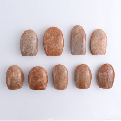 Peach Moonstone Freeform Set of 6