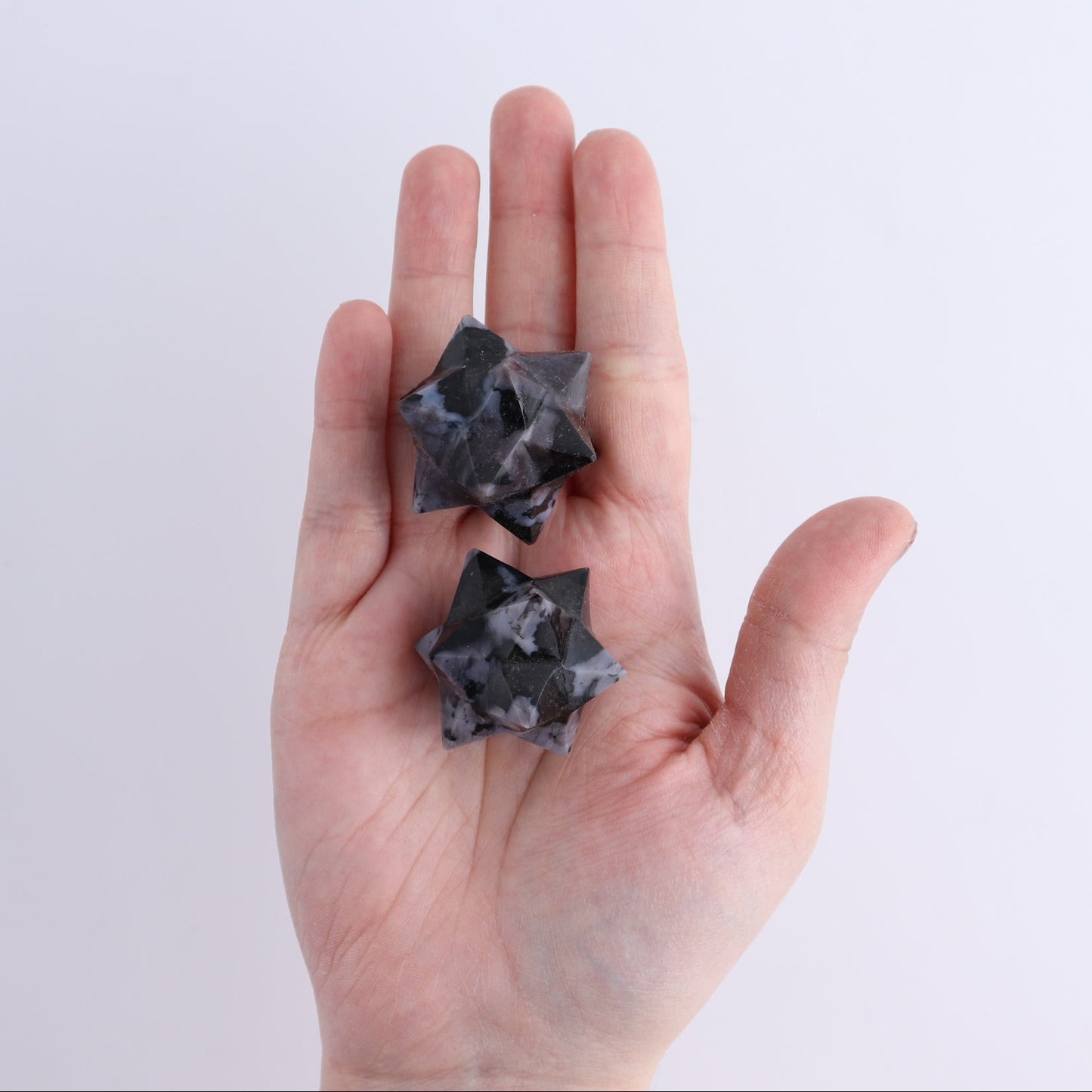 Indigo Gabbro Stars Set of 19 & 1 Cut Base Star