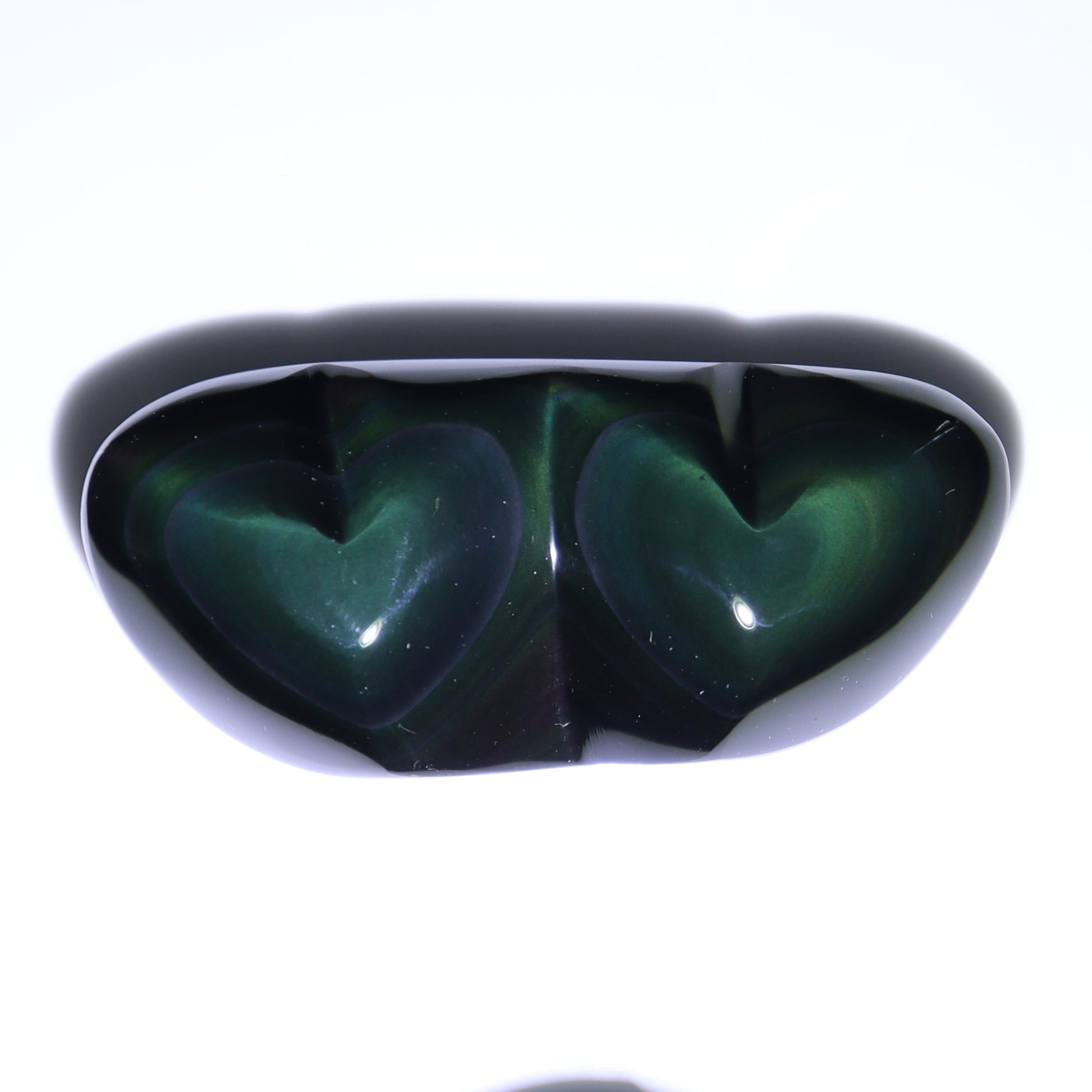 Rainbow Obsidian Heart Pairs Set of 8 - Expert Wholesale and Supplier of Wholesale Crystals & Bulk Gemstones, ["Hearts","Mexico","Rainbow Obsidian"]
