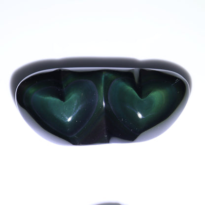 Rainbow Obsidian Heart Pairs Set of 8 - Expert Wholesale and Supplier of Wholesale Crystals & Bulk Gemstones, ["Hearts","Mexico","Rainbow Obsidian"]
