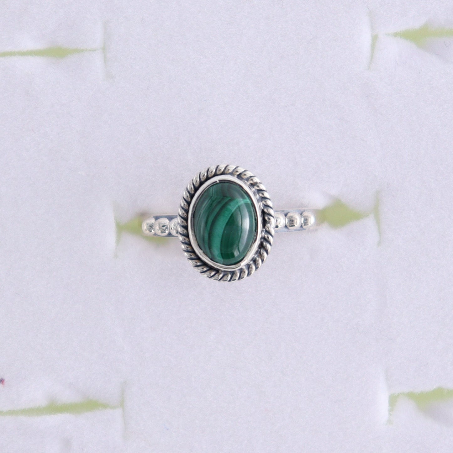 Malachite Rings Set of 6 (Ring Holders Not Included) - Expert Wholesale and Supplier of Wholesale Crystals & Bulk Gemstones, ["Malachite","Ring","rings","sterling silver"]