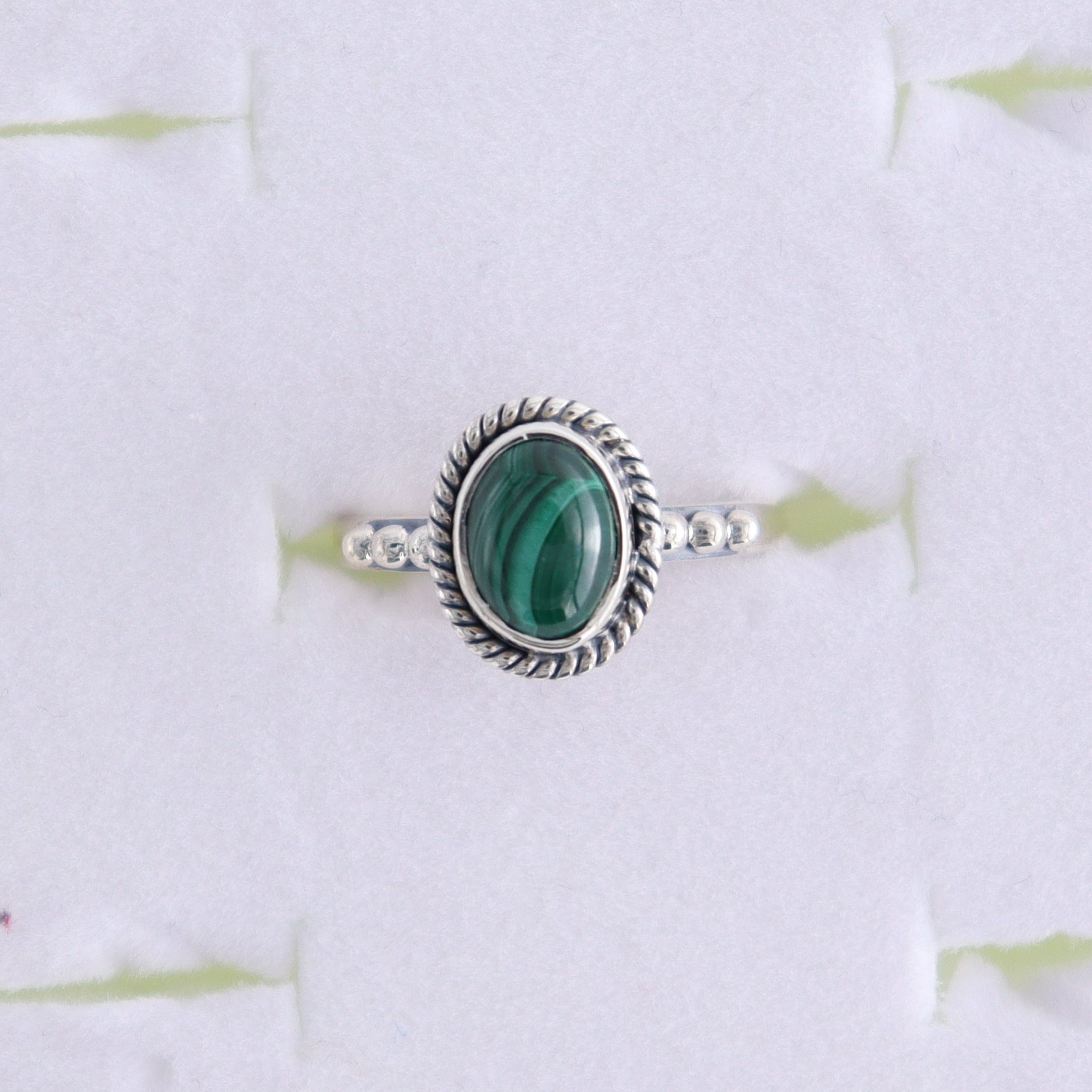 Malachite Rings Set of 6 (Ring Holders Not Included) - Expert Wholesale and Supplier of Wholesale Crystals & Bulk Gemstones, ["Malachite","Ring","rings","sterling silver"]