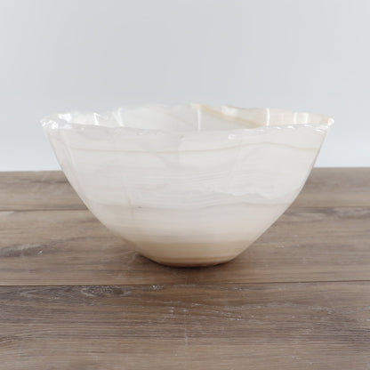 Mexican Onyx/Calcite Bowl 12"