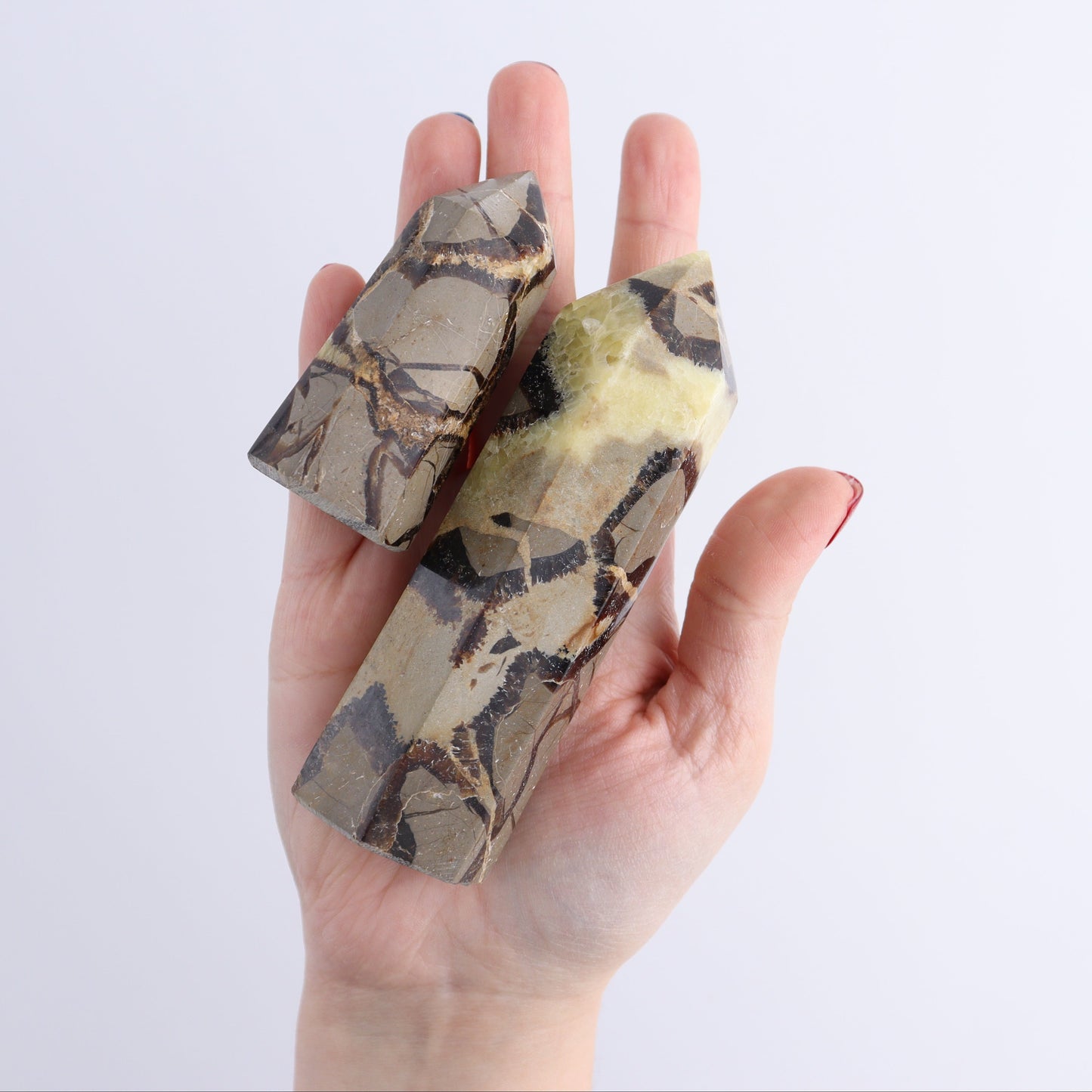 Septarian Towers Set of 9 - Expert Wholesale and Supplier of Wholesale Crystals & Bulk Gemstones, ["Madagascar","Septarian","Towers"]