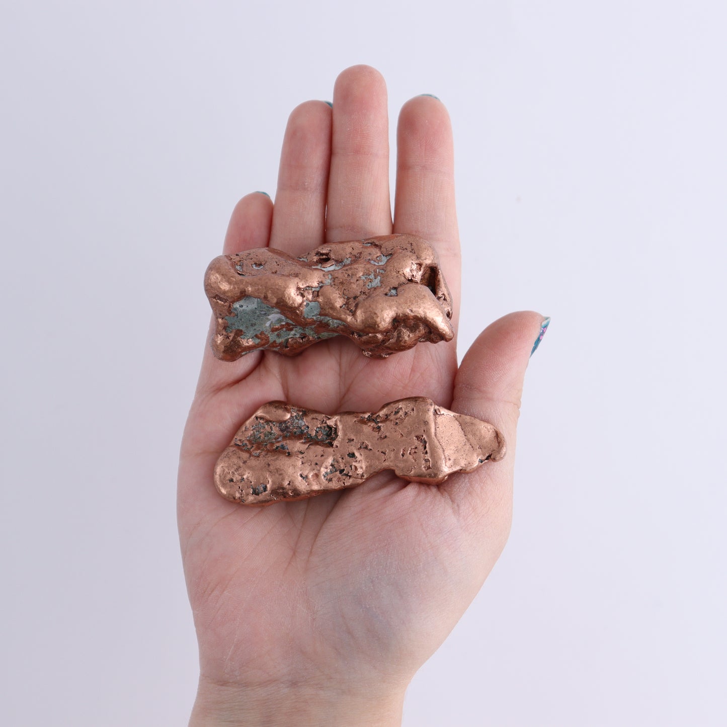Copper Nuggets Flat of 24 - Expert Wholesale and Supplier of Wholesale Crystals & Bulk Gemstones, ["copper","Copper Nuggets","Freeforms","United States"]