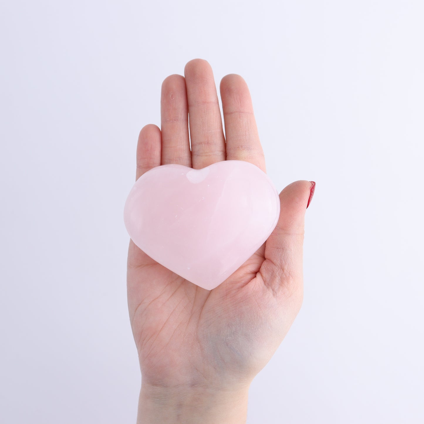 Pink Mangano Calcite Hearts Set of 6 - Expert Wholesale and Supplier of Wholesale Crystals & Bulk Gemstones, ["Pakistan","Pink Calcite"]