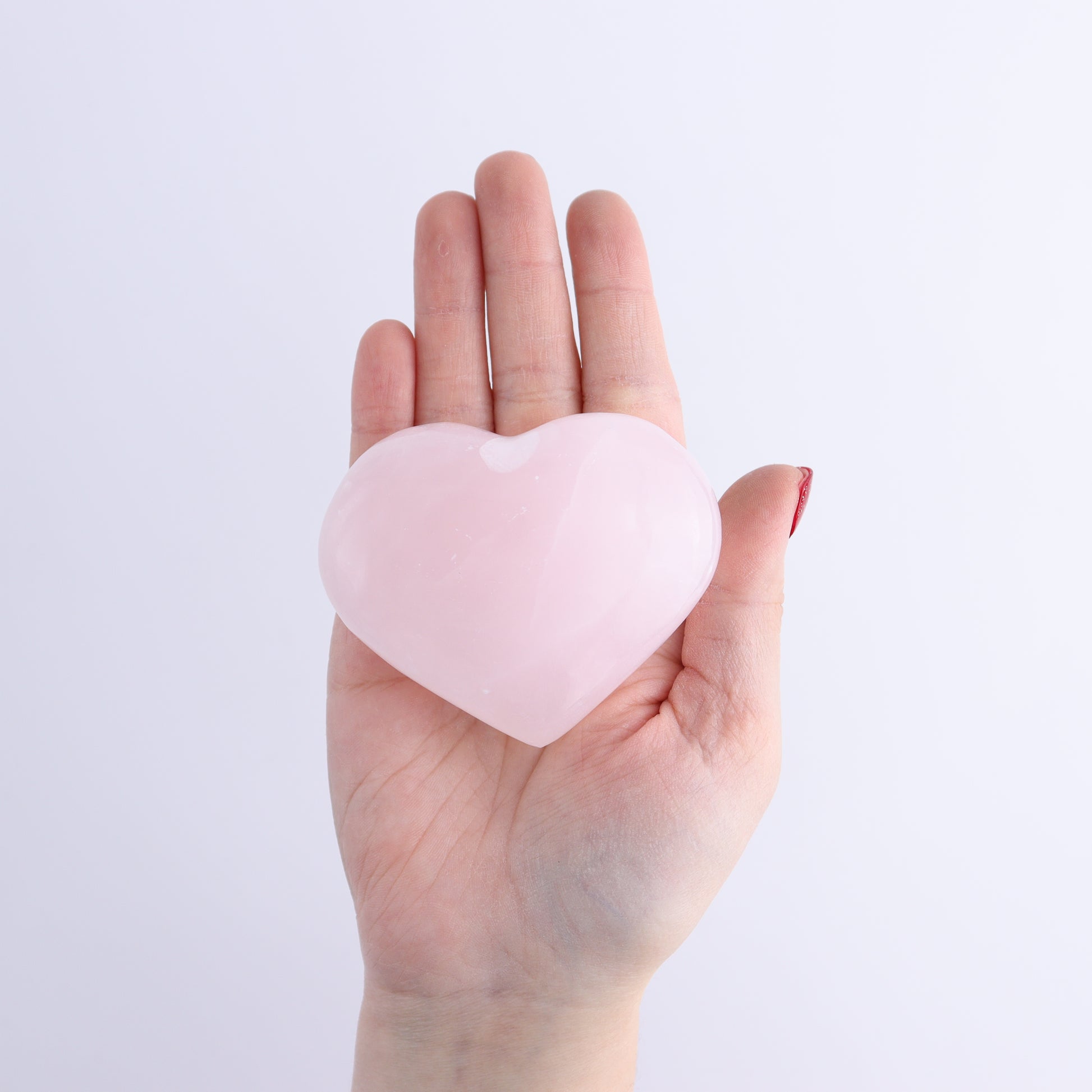Pink Mangano Calcite Hearts Set of 6 - Expert Wholesale and Supplier of Wholesale Crystals & Bulk Gemstones, ["Pakistan","Pink Calcite"]