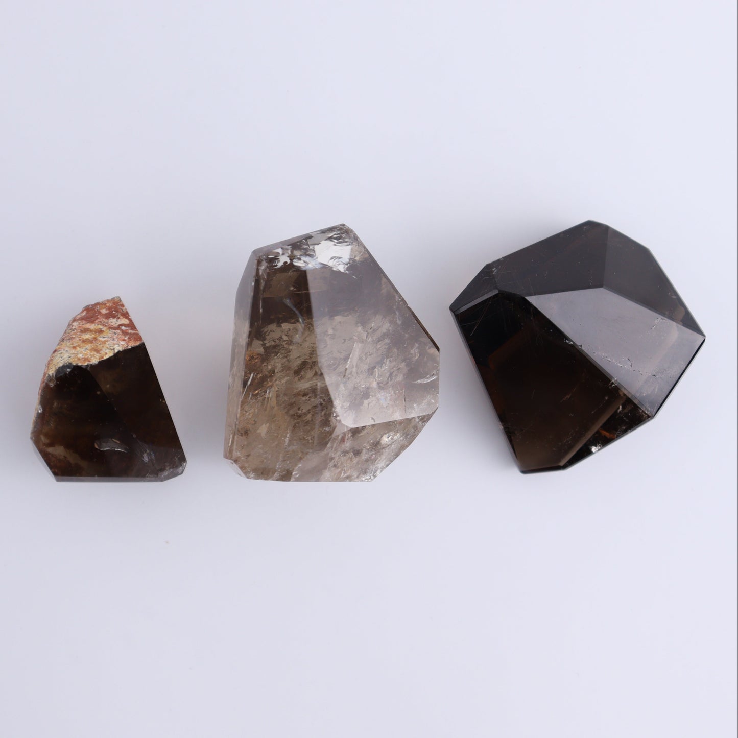 Smoky Quartz Freeforms Set of 6 - Expert Wholesale and Supplier of Wholesale Crystals & Bulk Gemstones, ["Brazil","Quartz","Smoky Quartz","Towers"]