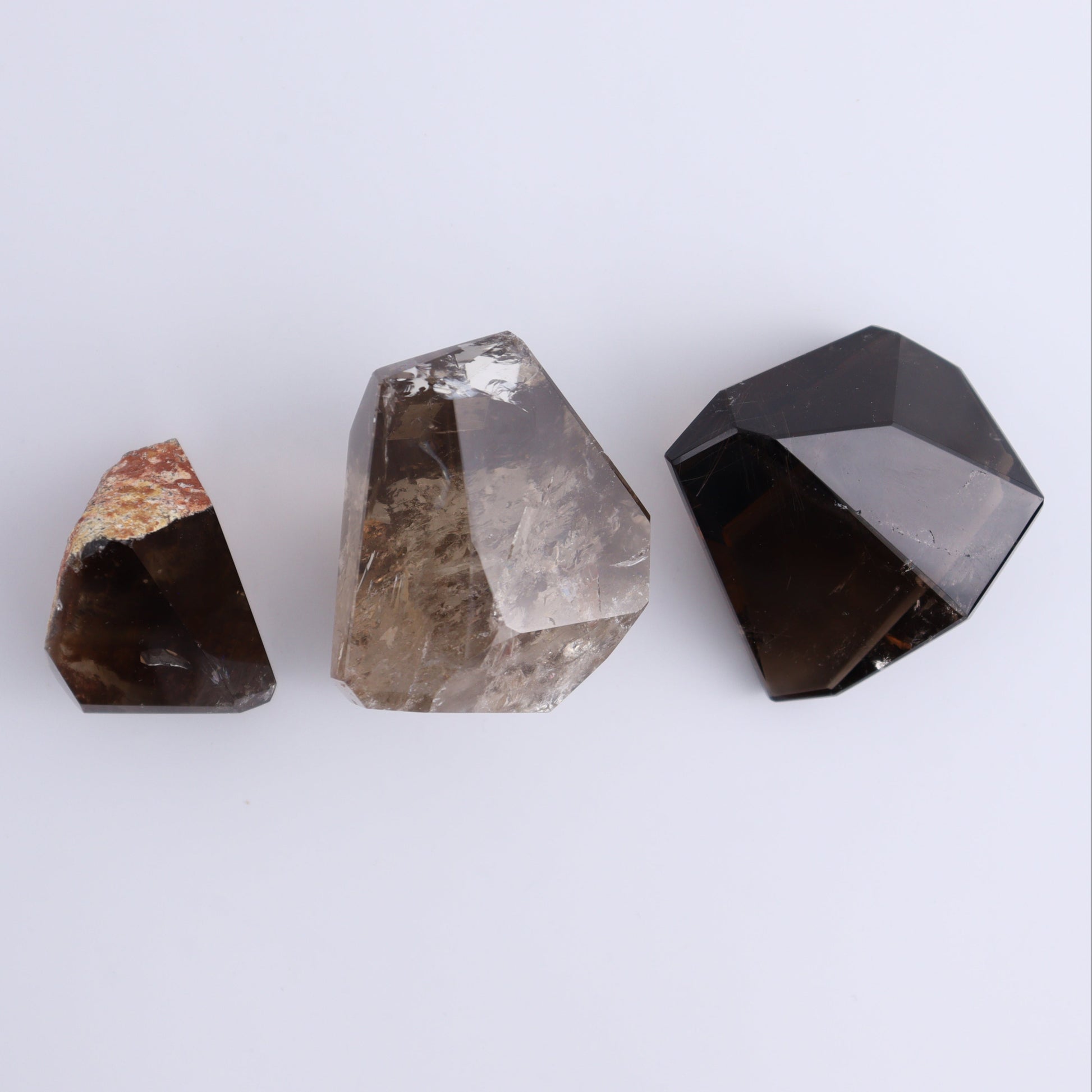 Smoky Quartz Freeforms Set of 6 - Expert Wholesale and Supplier of Wholesale Crystals & Bulk Gemstones, ["Brazil","Quartz","Smoky Quartz","Towers"]