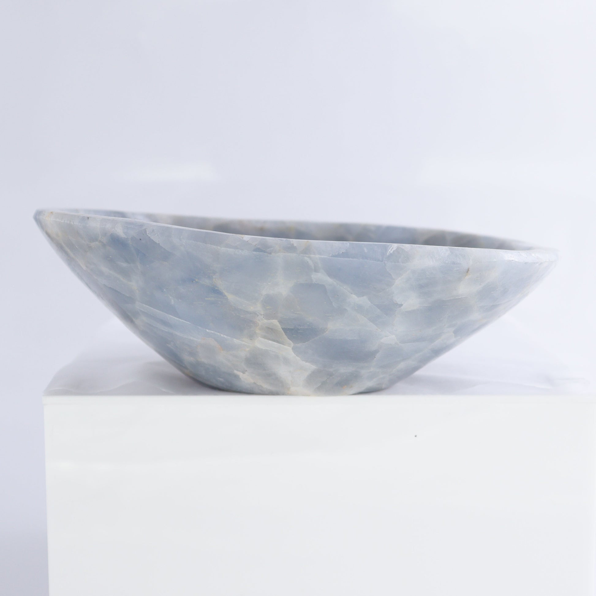 Blue Calcite Bowls Set of 3 - Expert Wholesale and Supplier of Wholesale Crystals & Bulk Gemstones, ["Blue Calcite","bowl","Bowls","Calcite","Mexico"]