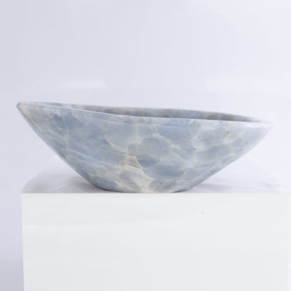 Blue Calcite Bowls Set of 3 - Expert Wholesale and Supplier of Wholesale Crystals & Bulk Gemstones, ["Blue Calcite","bowl","Bowls","Calcite","Mexico"]