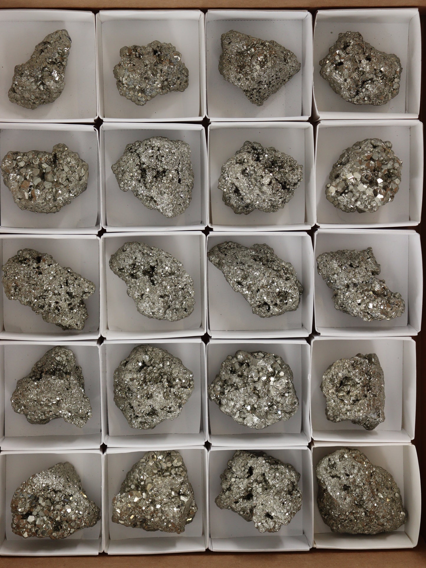 Pyrite Clusters Set of 20