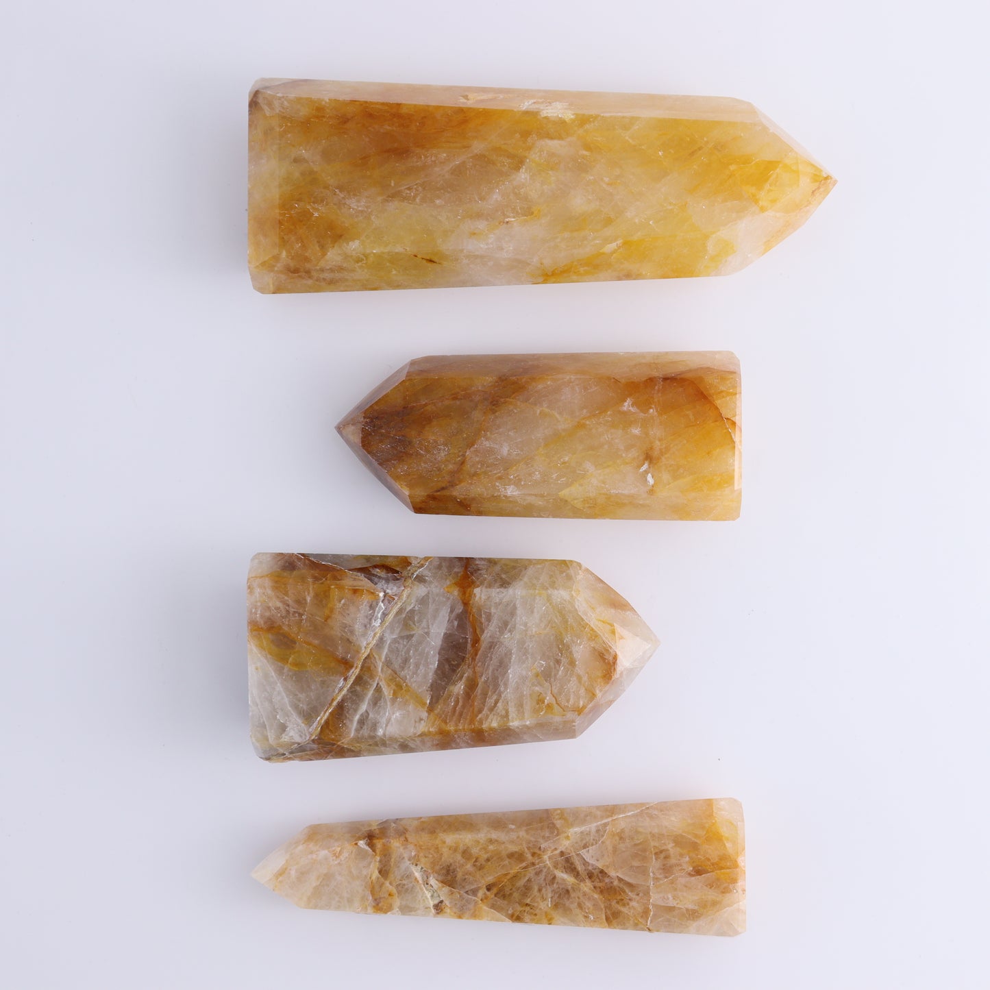 Golden Healer Towers Set of 4 - Expert Wholesale and Supplier of Wholesale Crystals & Bulk Gemstones, ["Brazil","Golden Healer","Towers"]