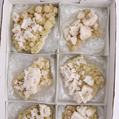Halite Set of 6 - Expert Wholesale and Supplier of Wholesale Crystals & Bulk Gemstones, ["Halite","halite on trona","United States"]