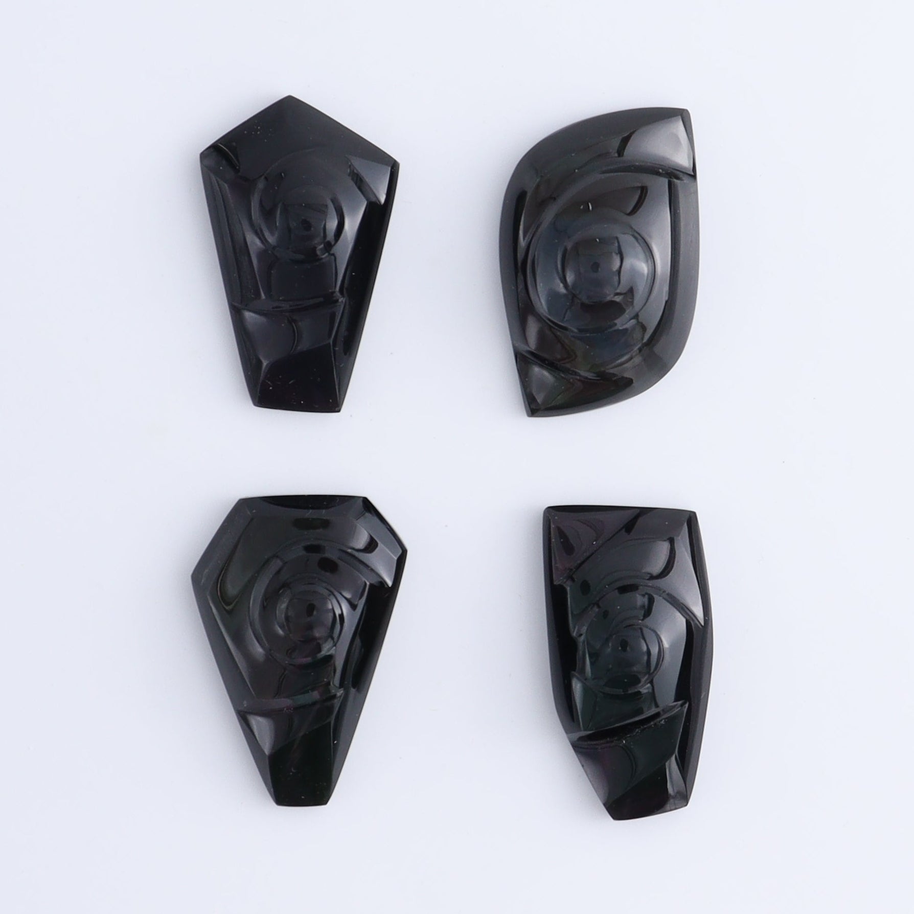 Rainbow Obsidian Cabs Set of 4 - Expert Wholesale and Supplier of Wholesale Crystals & Bulk Gemstones, ["Cabs","Mexico","Obsidian","Rainbow Obsidian"]