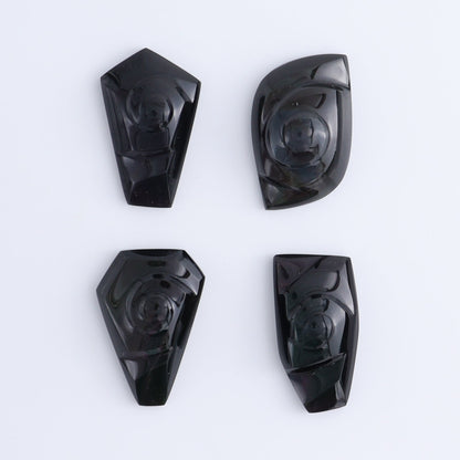 Rainbow Obsidian Cabs Set of 4 - Expert Wholesale and Supplier of Wholesale Crystals & Bulk Gemstones, ["Cabs","Mexico","Obsidian","Rainbow Obsidian"]