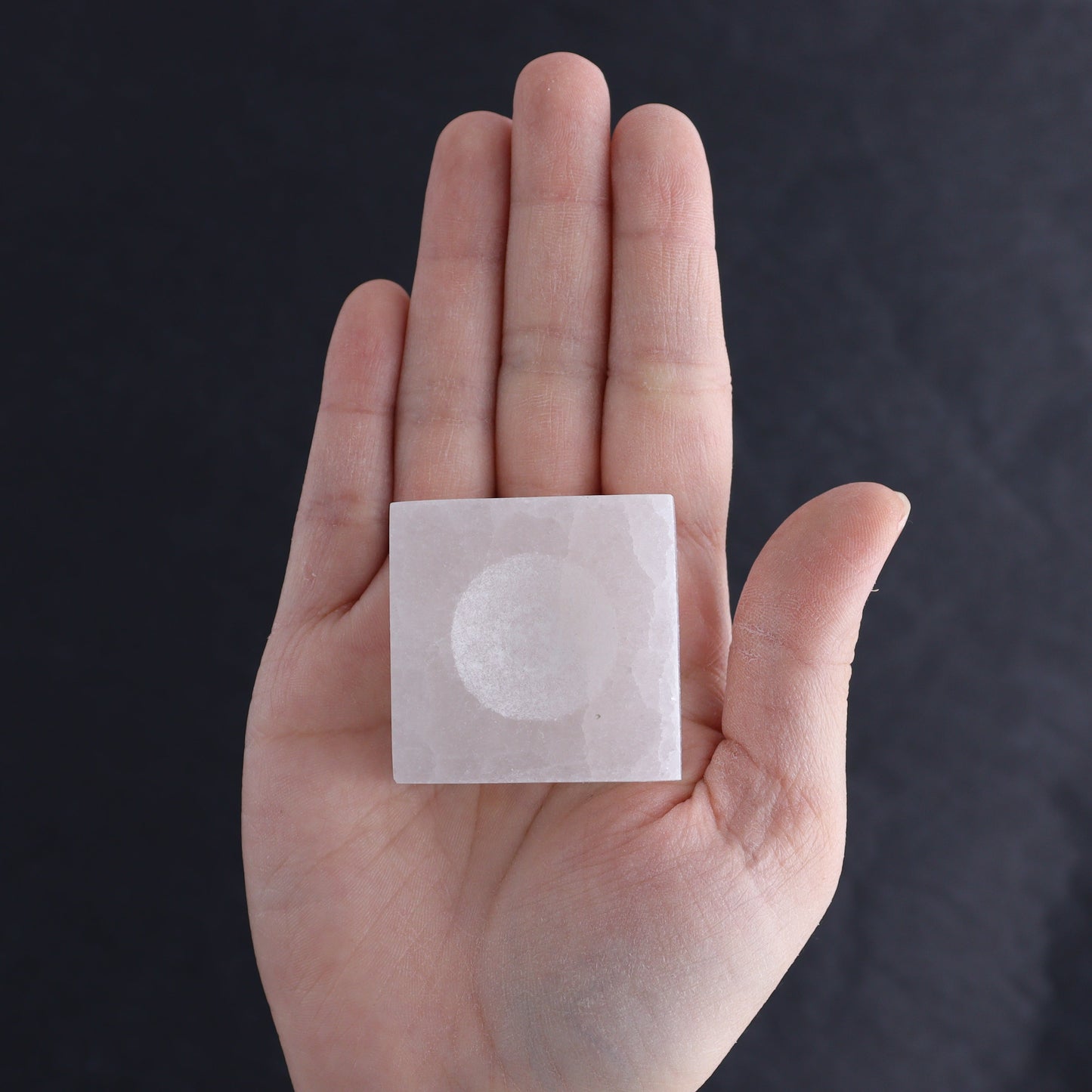 One Selenite (Satin Spar) Sphere Holder 4 cm - Expert Wholesale and Supplier of Wholesale Crystals & Bulk Gemstones, ["Morocco","Selenite","sphere holder"]