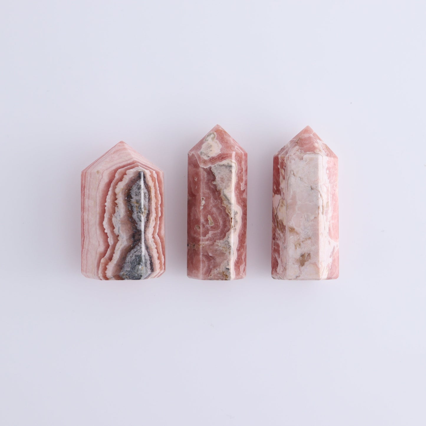 Rhodochrosite Towers Set of 5 - Expert Wholesale and Supplier of Wholesale Crystals & Bulk Gemstones, ["Argentina","Rhodochrosite","Towers"]