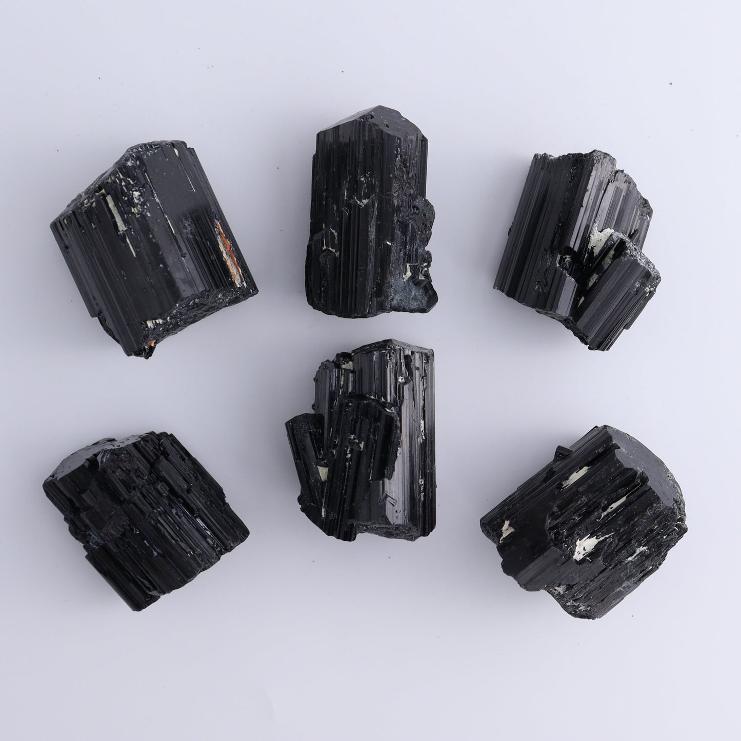 Black Tourmaline Roughs Set of 12 - Expert Wholesale and Supplier of Wholesale Crystals & Bulk Gemstones, ["Black Tourmaline","Madagascar","Rough","Tourmaline"]