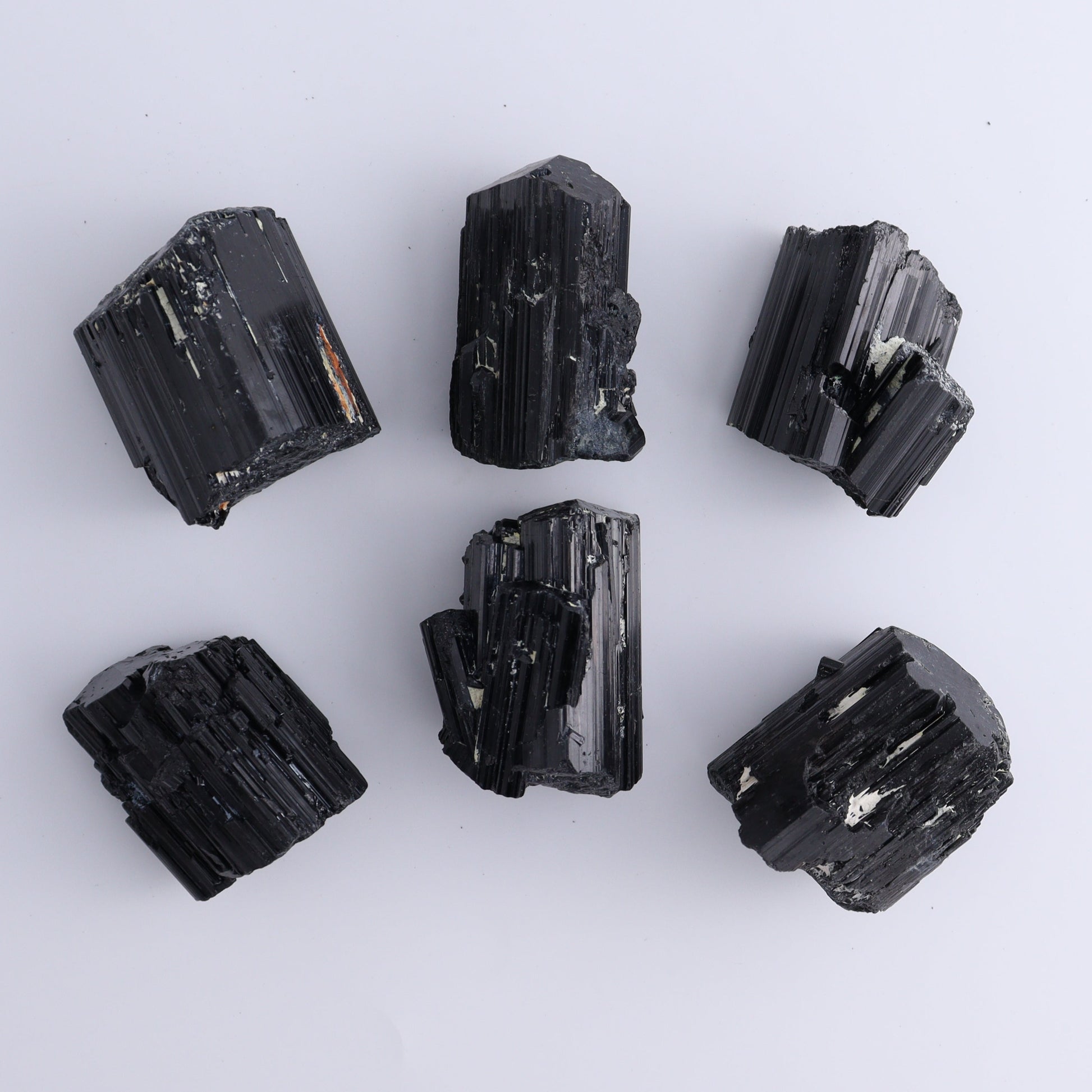 Black Tourmaline Roughs Set of 12 - Expert Wholesale and Supplier of Wholesale Crystals & Bulk Gemstones, ["Black Tourmaline","Madagascar","Rough","Tourmaline"]