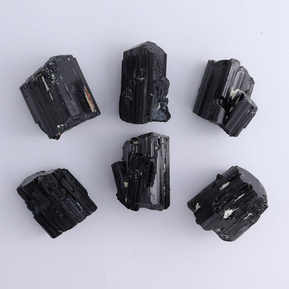 Black Tourmaline Roughs Set of 12 - Expert Wholesale and Supplier of Wholesale Crystals & Bulk Gemstones, ["Black Tourmaline","Madagascar","Rough","Tourmaline"]