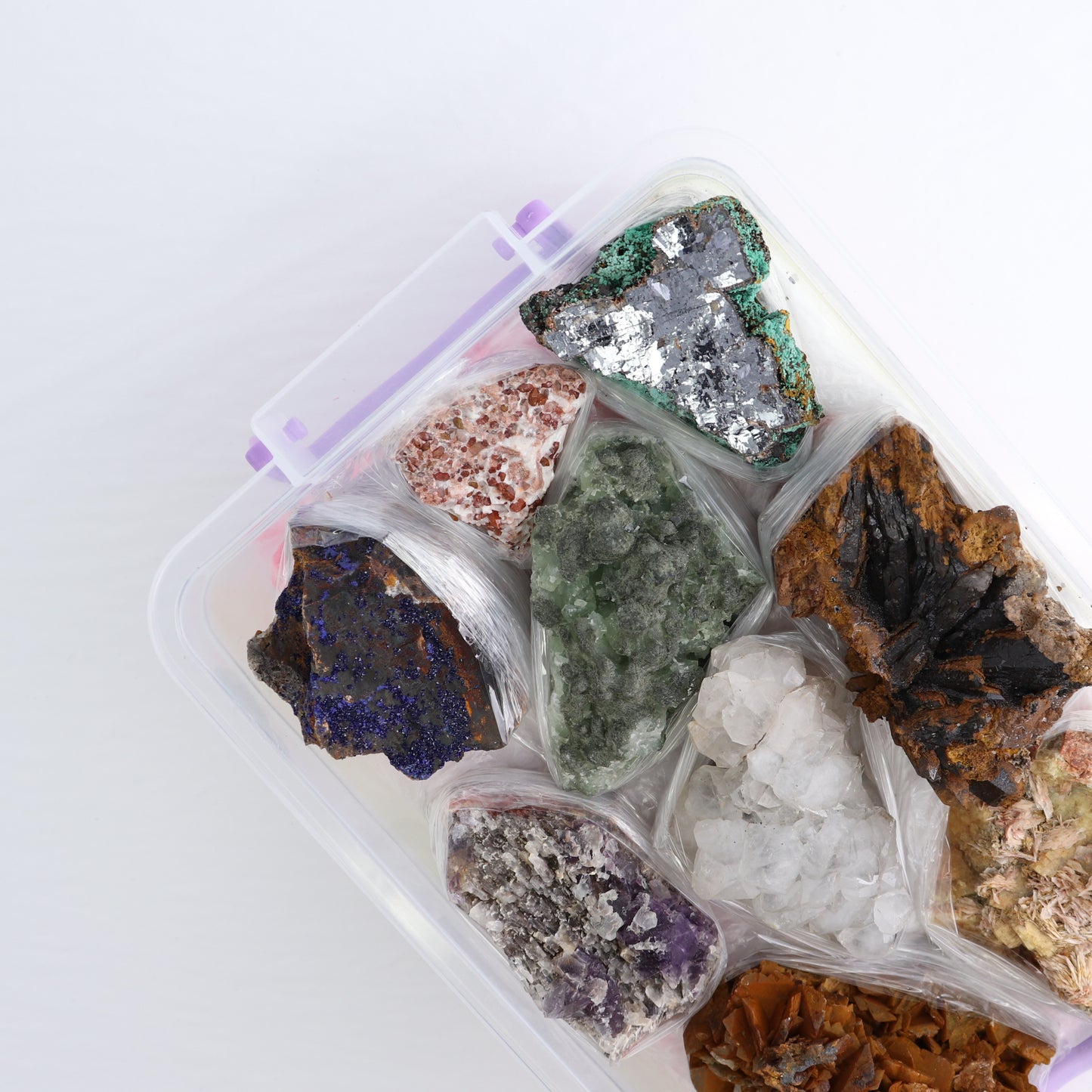 Mixed Minerals Flat from Morocco | Mi Esperanza Minerals | Supplier of Crystals and Onyx