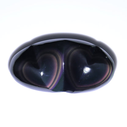 Rainbow Obsidian Heart Pairs Set of 8 - Expert Wholesale and Supplier of Wholesale Crystals & Bulk Gemstones, ["Hearts","Mexico","Rainbow Obsidian"]