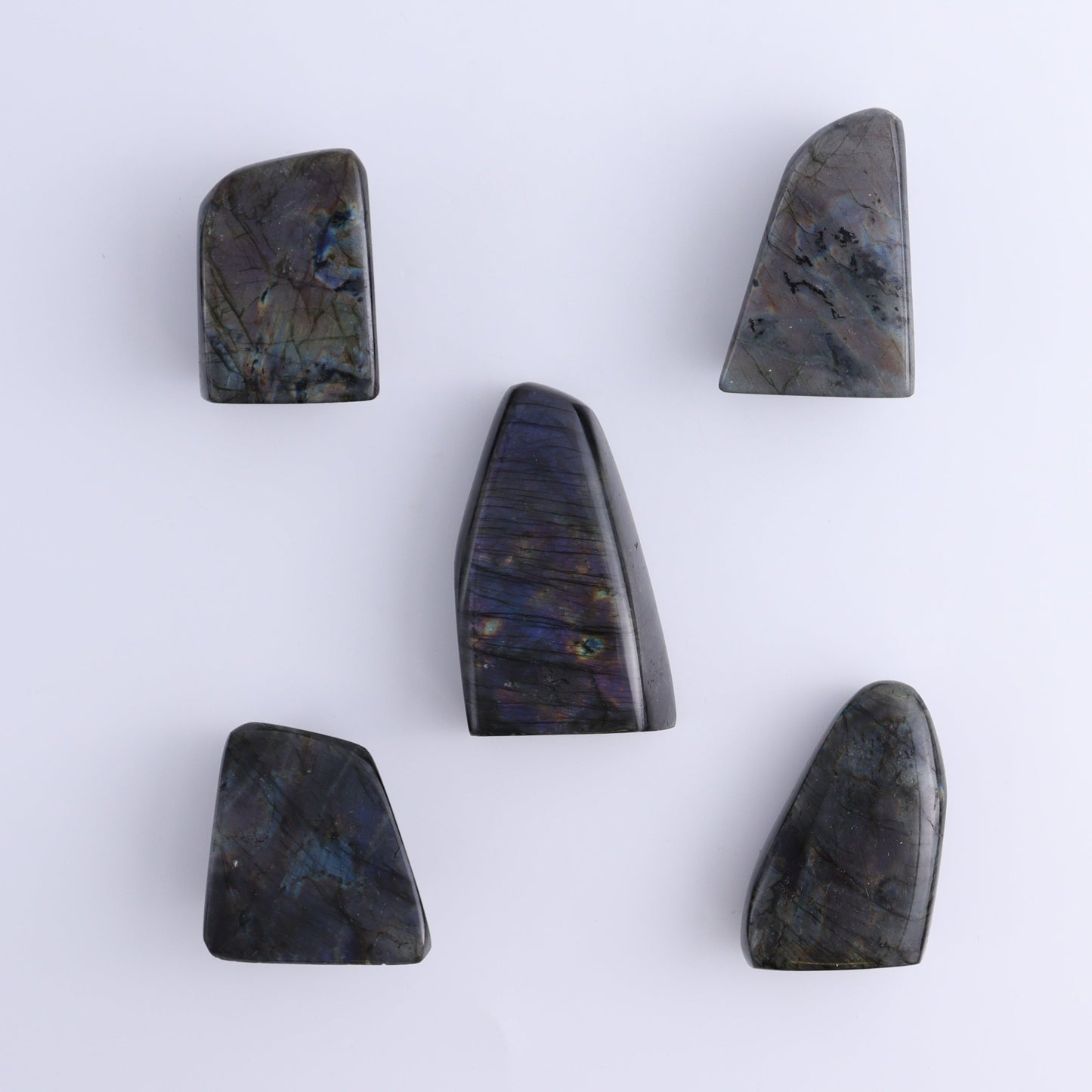 Labradorite Freeform Set of 17 - Expert Wholesale and Supplier of Wholesale Crystals & Bulk Gemstones, ["Freeforms","Labradorite","Madagascar"]