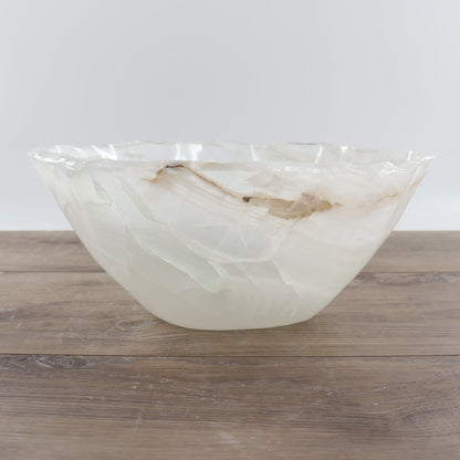 Mexican Onyx/Calcite Bowl 12"