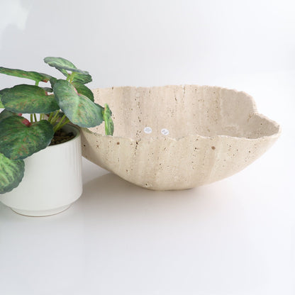 Mexican Travertine Bowl 14"