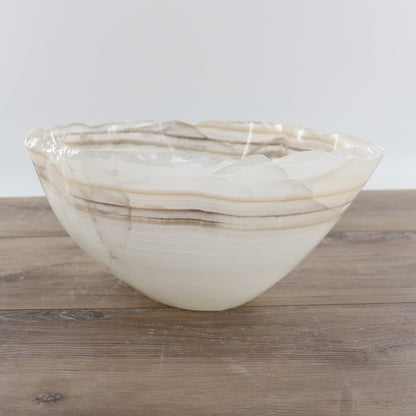 Mexican Onyx/Calcite Bowl 12"