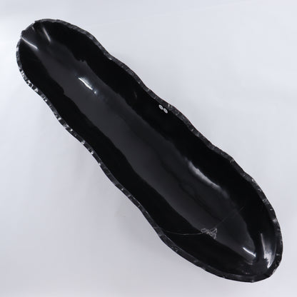 Black Marble Canoe Bowl - Expert Wholesale and Supplier of Wholesale Crystals & Bulk Gemstones, ["Black Marble","Bowls","canoe","Marble","Mexico"]