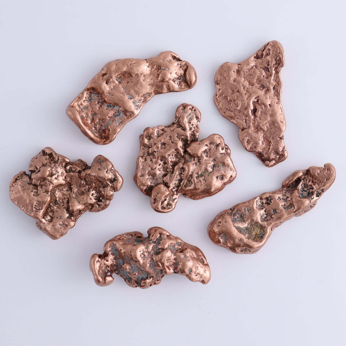 Copper Nuggets Flat of 24 - Expert Wholesale and Supplier of Wholesale Crystals & Bulk Gemstones, ["copper","Copper Nuggets","Freeforms","United States"]