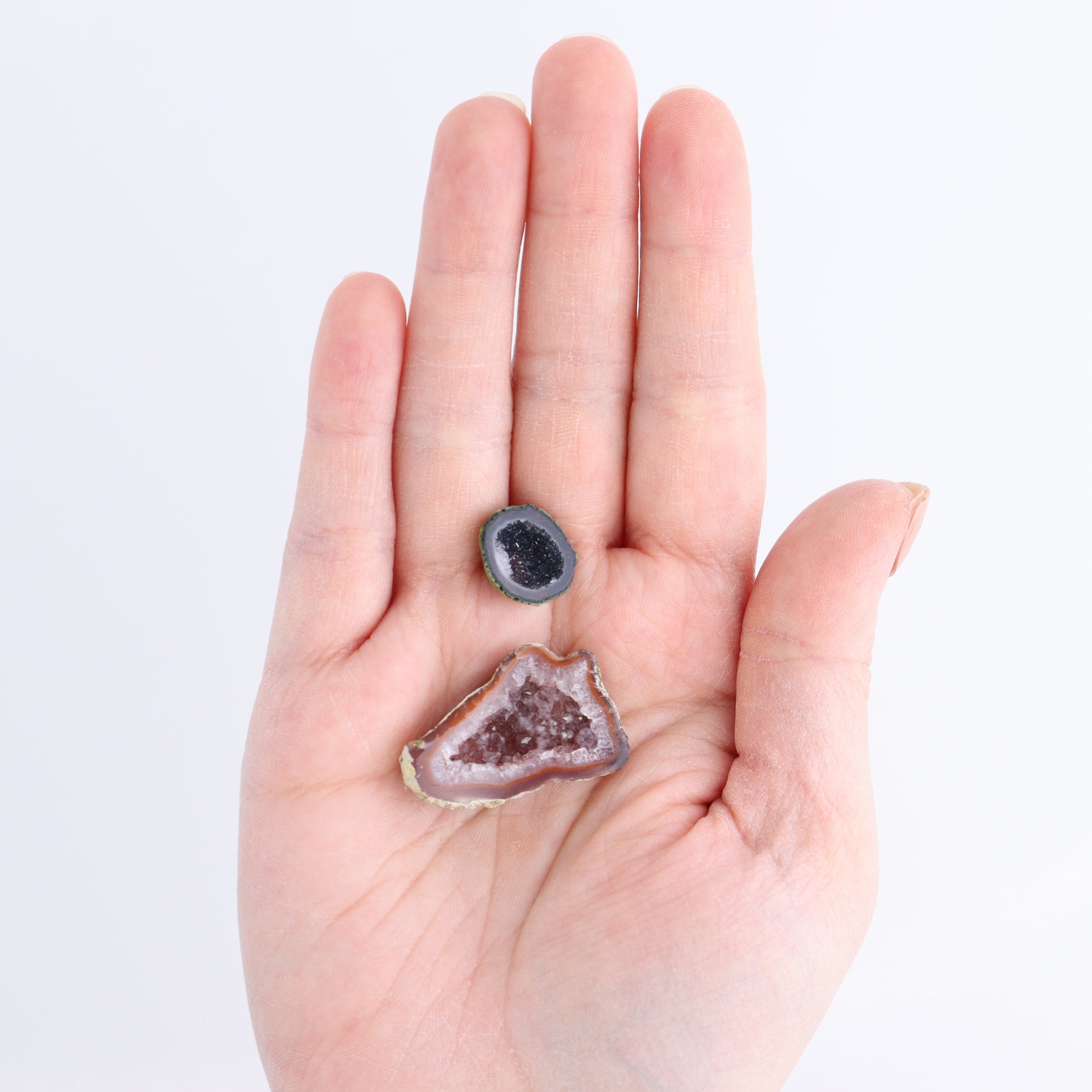 Tabasco Geodes 9 Pairs - Expert Wholesale and Supplier of Wholesale Crystals & Bulk Gemstones, ["Geodes","Tabasco Geode"]
