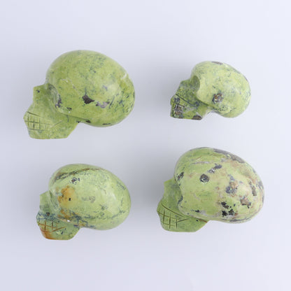 Serpentine Skulls Set of 4