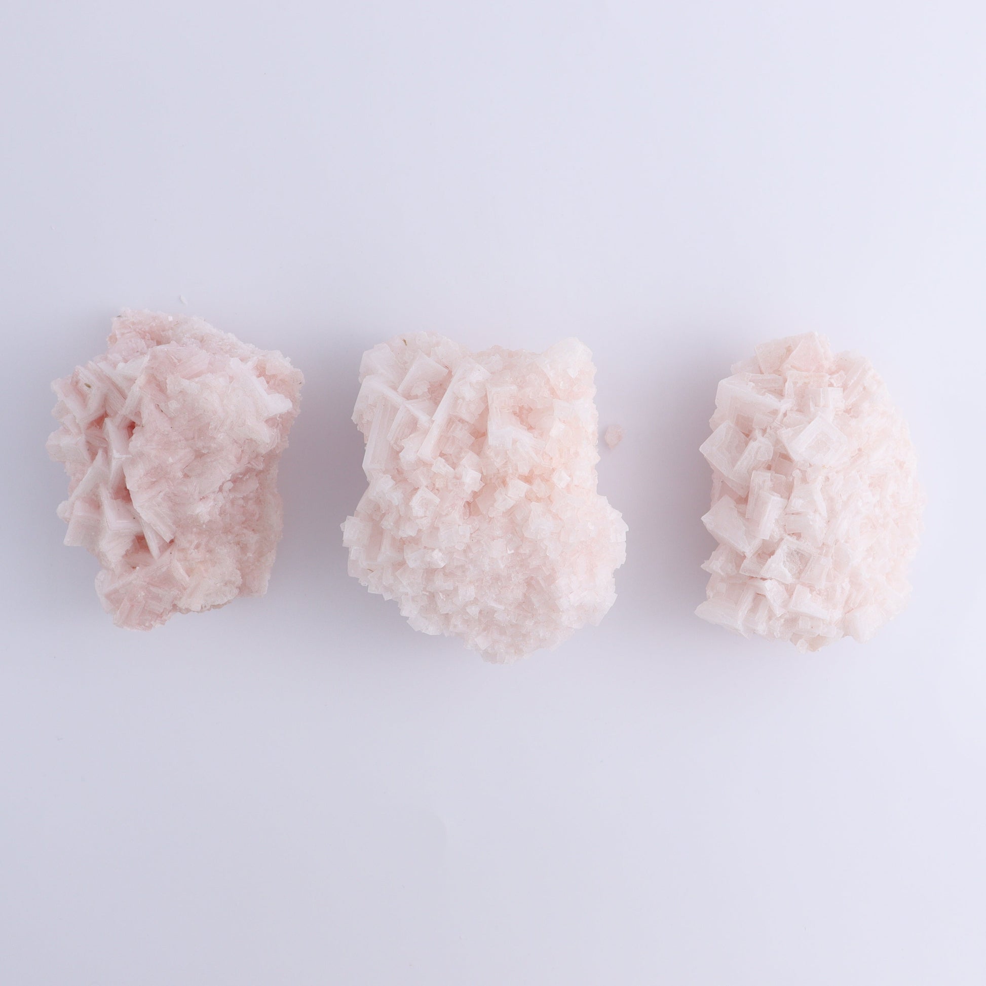 Pink Halite Set of 12 - Expert Wholesale and Supplier of Wholesale Crystals & Bulk Gemstones, ["Flats","Halite","Pink Halite","United States"]