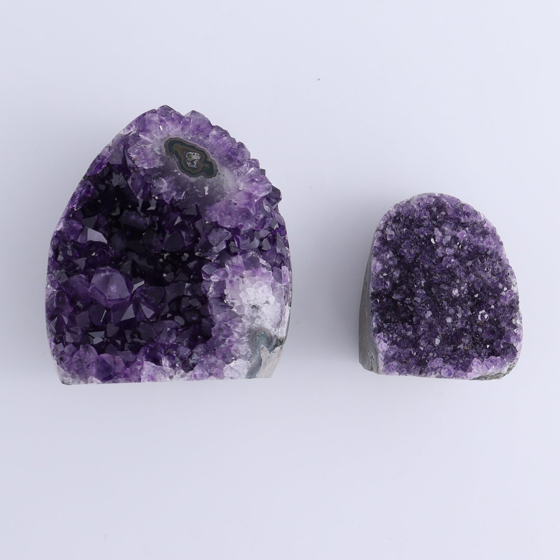 Uruguay Amethyst Cut Base Set of 6 - Expert Wholesale and Supplier of Wholesale Crystals & Bulk Gemstones, ["Amethyst","Cut Base","Uruguay"]
