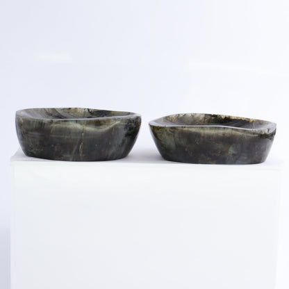 Labradorite Bowls Set of 10 - Expert Wholesale and Supplier of Wholesale Crystals & Bulk Gemstones, ["Bowls","Labradorite","Madagascar"]
