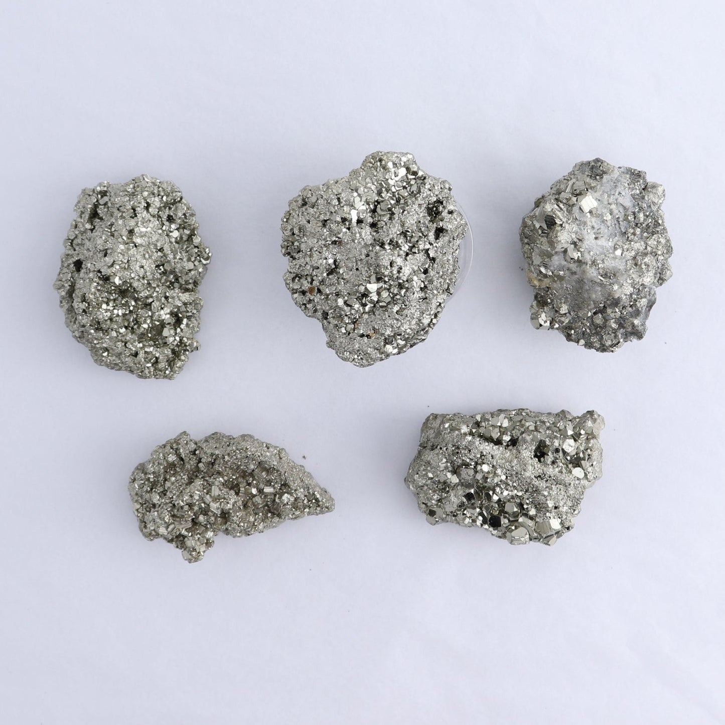 Pyrite Clusters Set of 12