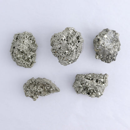 Pyrite Clusters Set of 12