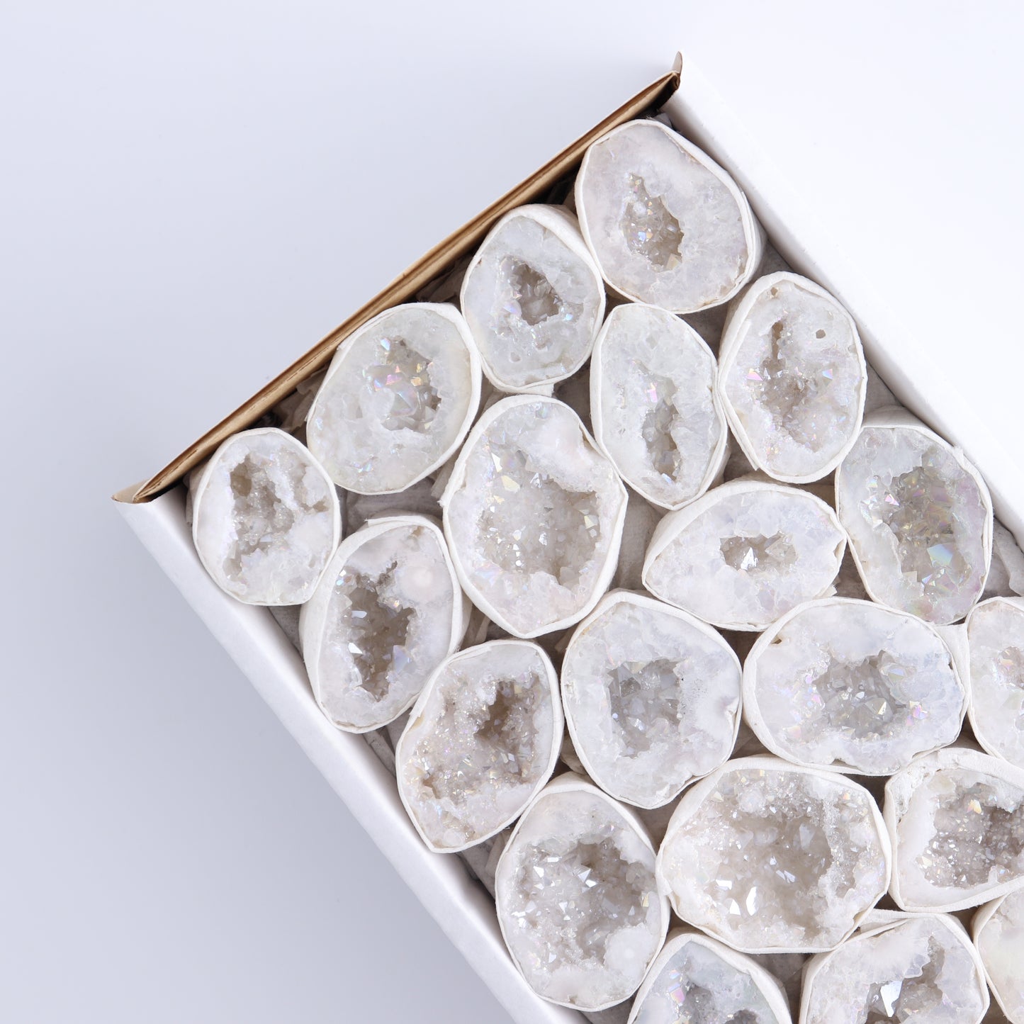 One Aura Quartz Geodes Flat Blind