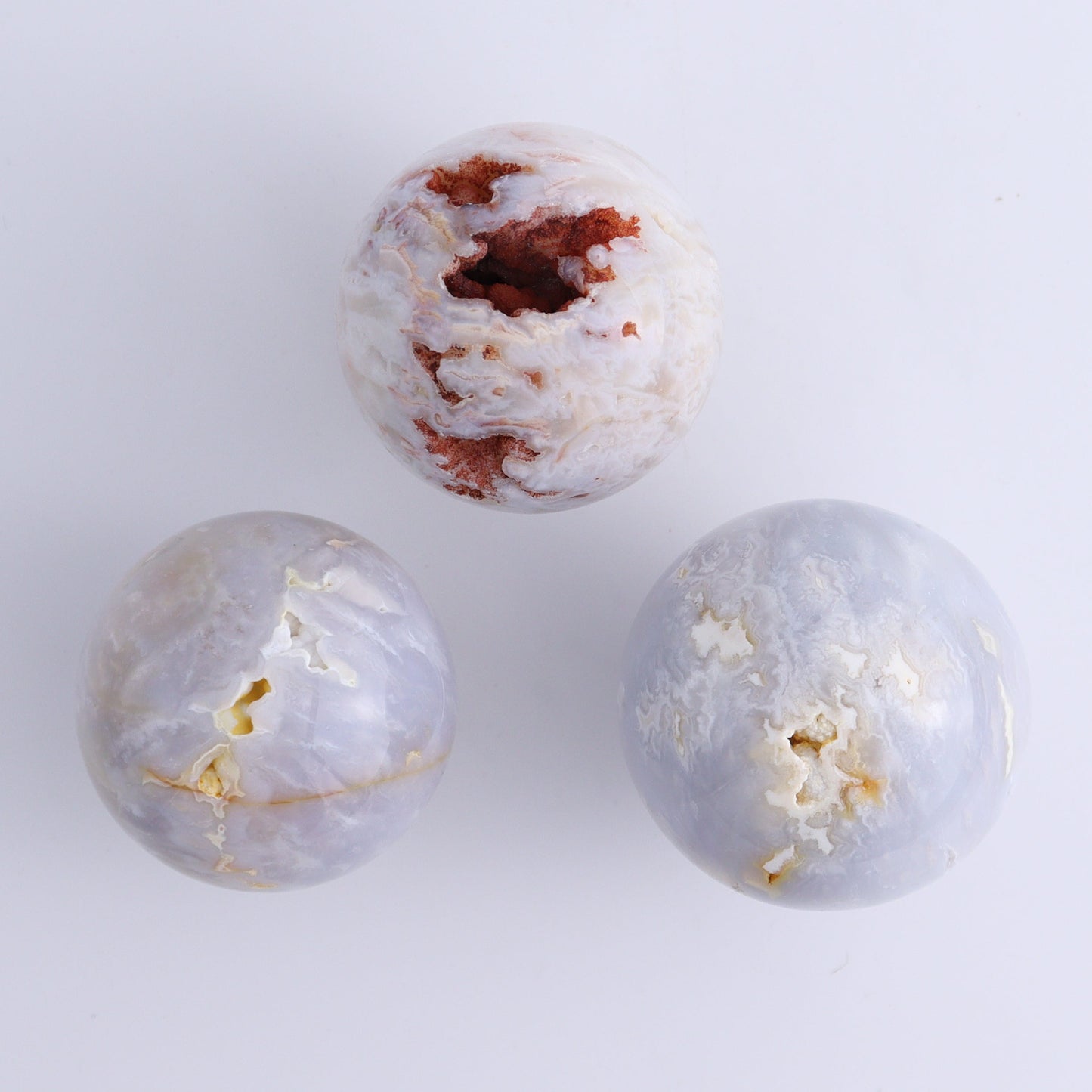 Agate Spheres Set of 6 - Expert Wholesale and Supplier of Wholesale Crystals & Bulk Gemstones, ["Agate","Madagascar","Spheres"]