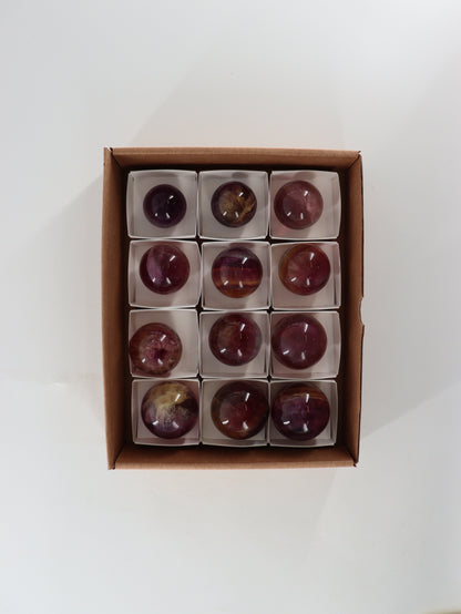 Fluorite Spheres Set of 12 - Expert Wholesale and Supplier of Wholesale Crystals & Bulk Gemstones, []